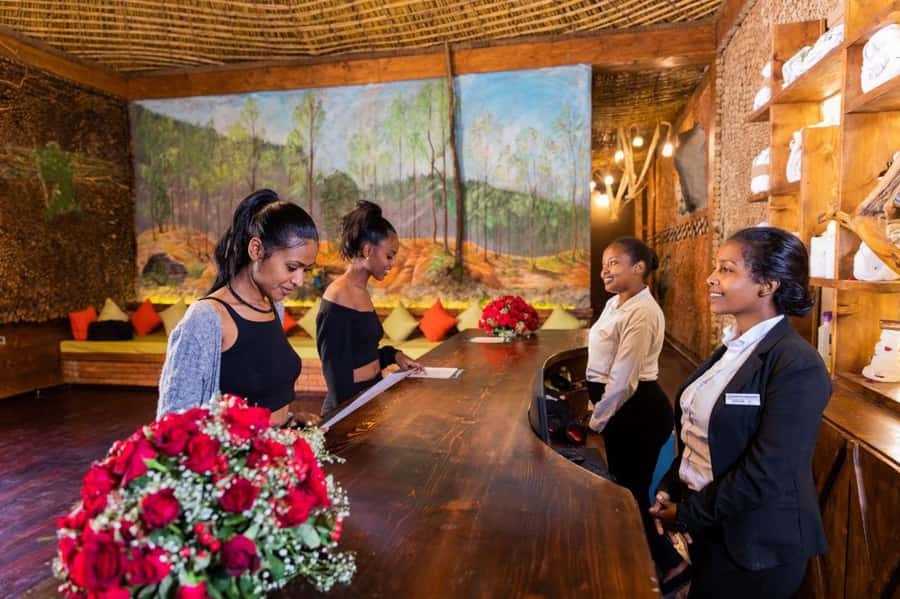 Addis Ababa ,Forest Spa Experience, massage and steam sunna - Leaving Bole for the Entoto hills