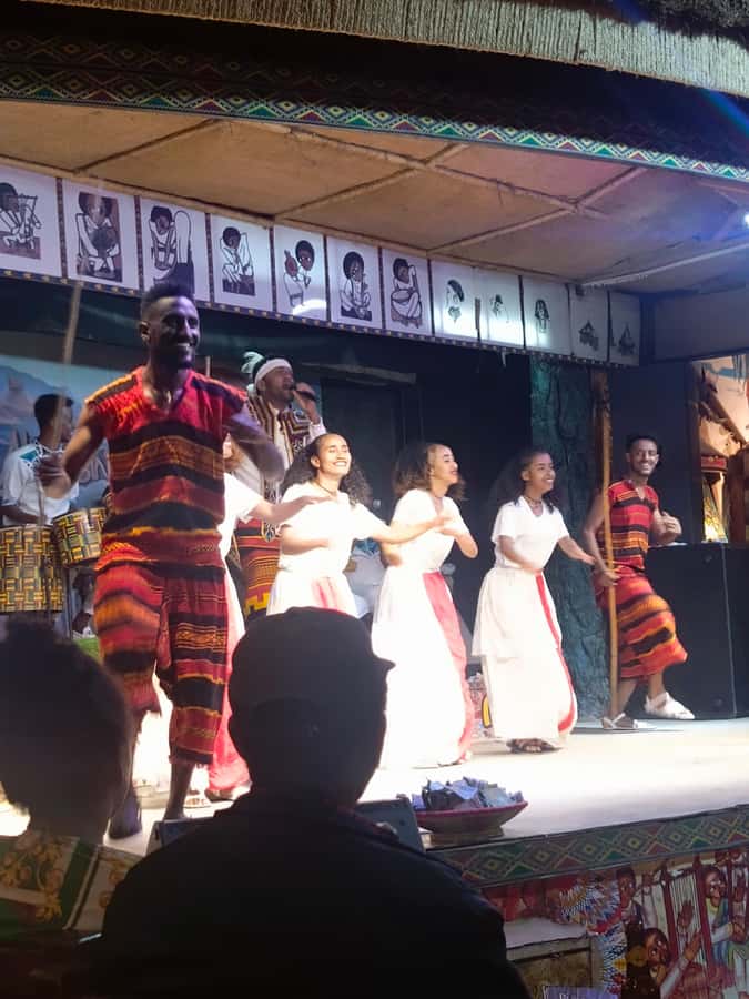 Addis Night Life yod Abissinia - Arriving at Yod Abyssinia for the 8 p.m. dance show