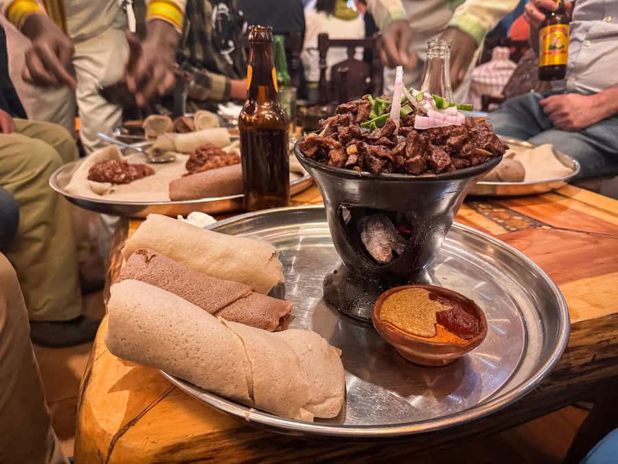 From Addis Ababa: 2-Day Awash National Park and Crater - Lunch in Awash and the road to Doho Lodge